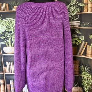 Terra & Sky Women's Sweater in Rich Purple